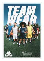 SOS X Kappa Teamwear Catalogue 2025-2026